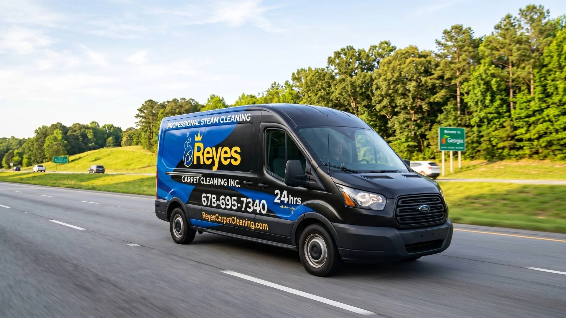 Reyes Carpet Cleaning van